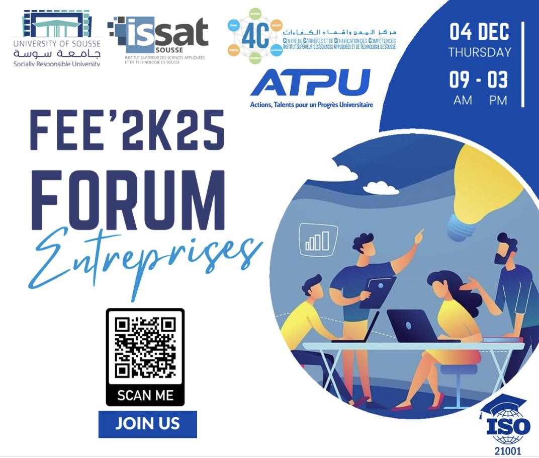 Forum Entreprises/Étudiants FEE’2k25 à ISSAT Sousse